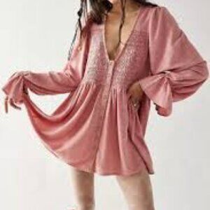 Free People Don’t Call Me Baby Tunic Mini Dress